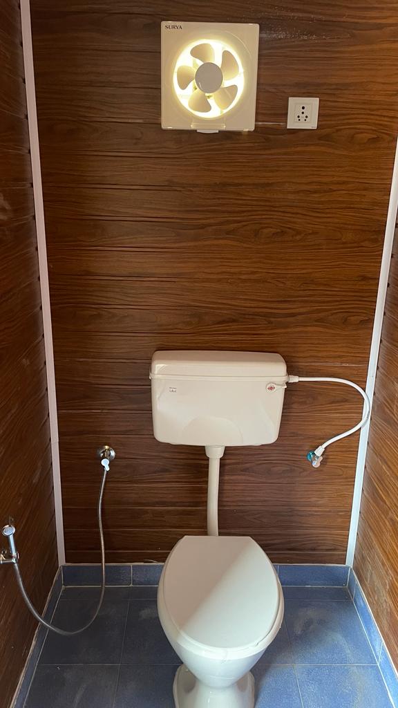 Modern container home with deck